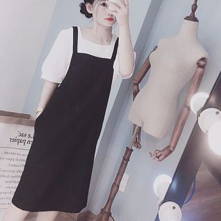 sét yếm kèm áo trắng thời trang