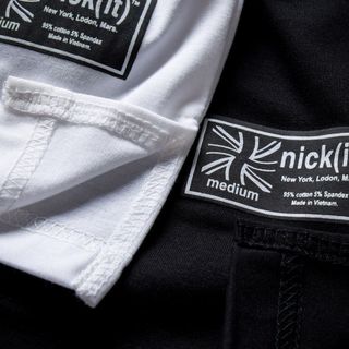 Áo Phông Unisex họa tiết ̣c chéo