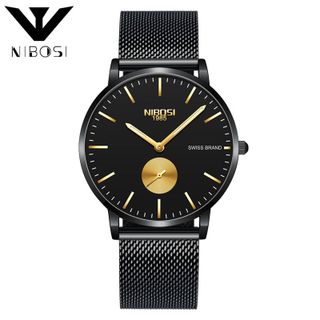 ĐỒNG HỒ NIBOSI NI012 Đồng hồ nam dây thép nhuyễn NIBOSI đồng hồ nam chính hãng đồng hồ thời trang giá sỉ