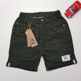 9160-M1- Quần kaki đùi bé trai co giãn trơn gập gấu hiệu kikids size đại 25-29/ri5/t7b5a2/5