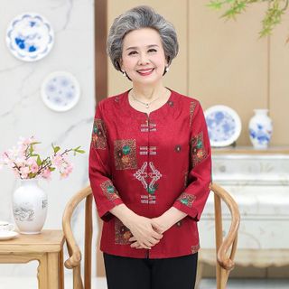 ÁO QUẦN HỌA TIẾT CHO BÀ SANG TRỌNG BG230