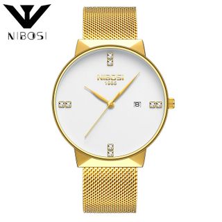 ĐỒNG HỒ NIBOSI - NI008 Đồng hồ nam dây thép nhuyễn NIBOSI đồng hồ nam chính hãng đồng hồ thời trang giá sỉ