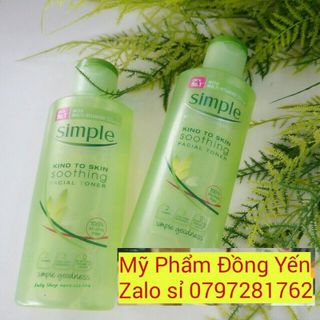 Nước hoa hồng Simple Soothing Facial Toner 200ml của Anh giá sỉ