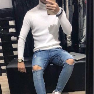 Quần jean nam rách gối chuyên sỉ jean