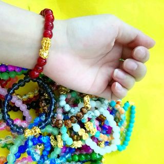 chuỗi đeo tay phong thủy hạt đá 8li mix mặt tỳ hưu Giá sỉ 15k /1 chuỗi cam kết hàng y hình vì hình tự chụp nha các bạn
