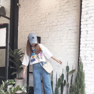 Quần jean ống xuông ve sll