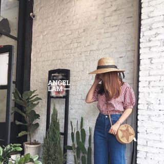 Quần jean ống xuông ve sll