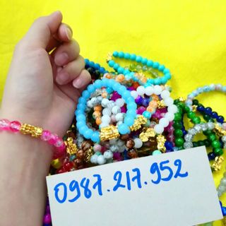 chuỗi đeo tay phong thủy hạt đá 8li mix mặt tỳ hưu Giá sỉ 15k /1 chuỗi cam kết hàng y hình vì hình tự chụp nha các bạn