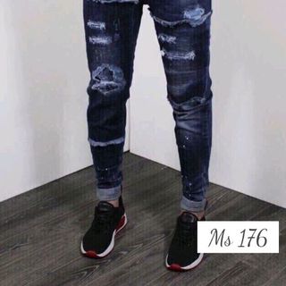 Quần jean nam rách gối thời trang chuyên sỉ jean