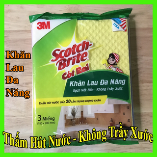 Khăn lau đa năng 3 cái - Thấm hút nước gấp 20 lần trọng lượng khăn giá sỉ