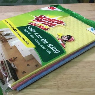 Khăn lau đa năng 3 cái - Thấm hút nước gấp 20 lần trọng lượng khăn