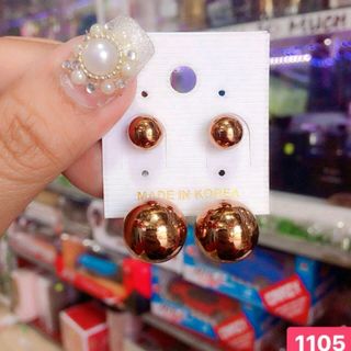 Bông tai kim loại mẫu mới giá sỉ