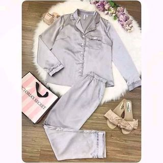 Sét bộ tay dài quần dài viền bèo