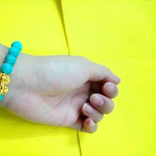 Vòng tay chuỗi đeo tay phong thủy hạt đá 8li mix mặt tỳ hưumàu y hình giá sỉ 15k 1 chuỗi