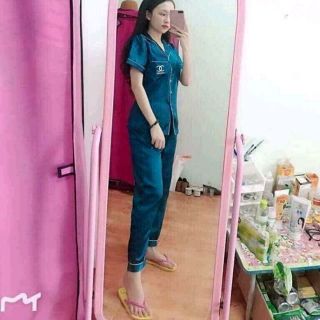 Sét bộ tay ngắn quần dài full viền