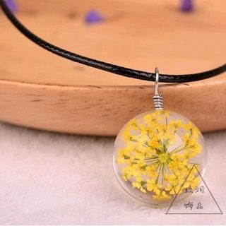 Dây chuyền vòng cổ da mặt trong suốt ép hoa khôgiá sỉ 16k bao gồm dây và mặt có nhiều màu