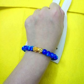 Vòng tay hạt chuỗi đeo tay phong thủy hạt đá 8li mix mặt tỳ hưu mẫu y hình giá sỉ 15k 1 chuỗi