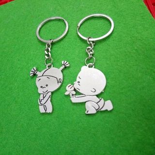 móc khóa cặp đôi inox hàng luôn có sẵn giá sỉ 16k 1 cặp 2 cái