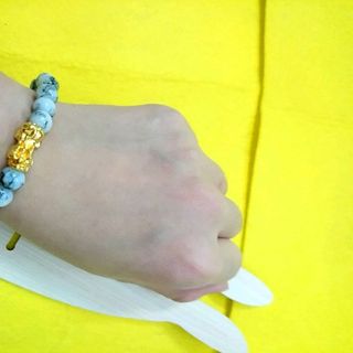 chuỗi đeo tay phong thủy hạt đá 8li mix mặt tỳ hưu mẫu màu y hình giá sỉ 15k 1 chuỗi sp mới