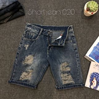 Quần Short Jean Nam 020 thời trang chuyên sỉ jean 2KJean giá sỉ
