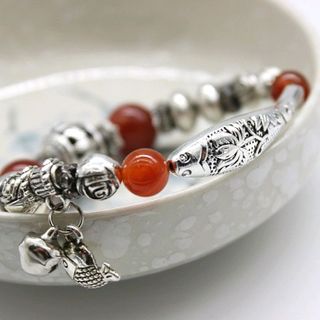 Vòng tay phong thủy đá mắt mèo chuỗi vòng đeo tay phong thủy hạt đá mắt mèo