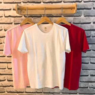 Áo thun trơn nữ 100 cotton cam