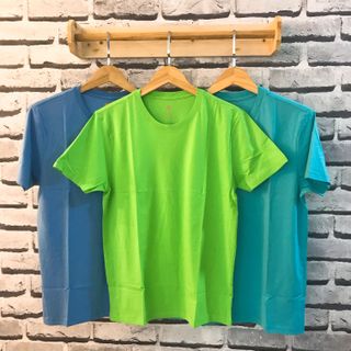 Áo thun trơn nữ 100 cotton cam