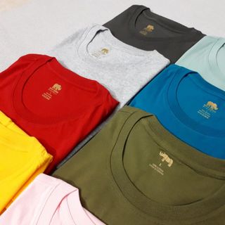 Áo thun trơn nữ 100 cotton đỏ đô