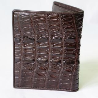 Ví Da Cá Sấu - Màu Nâu Đỏ Dáng Đứng - VCS007-NDODD