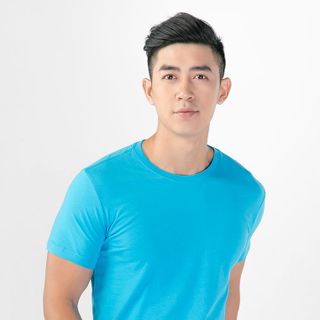 Áo thun trơn nam da trời