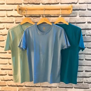 Áo thun trơn nữ xanh ngọc