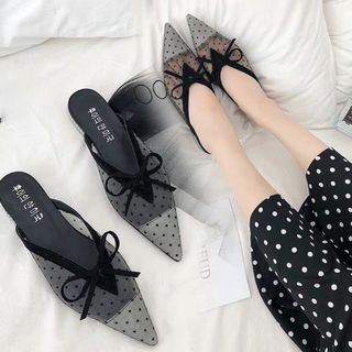 Dép sục nơ lưới