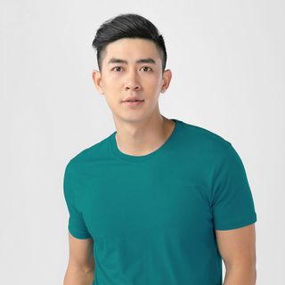Áo thun trơn nam cổ vịt