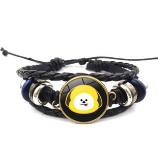 Vòng tay dây da BT21