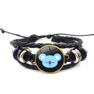 Vòng tay dây da BT21