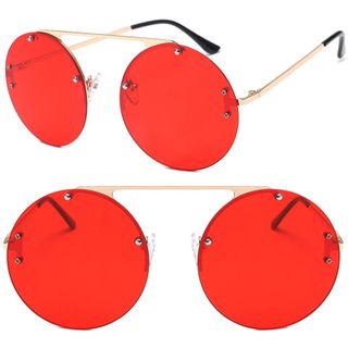 Kính mát thời trang mặt tròn siêu phong cách 117