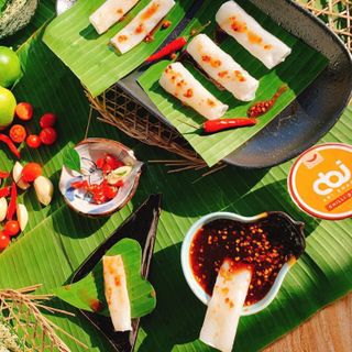 Bánh tráng sate abi