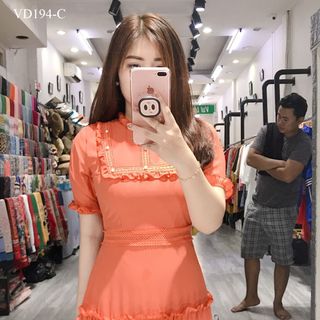 ĐẦM PHỐI REN ĐÍNH NGỌC