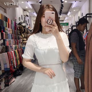 ĐẦM PHỐI REN ĐÍNH NGỌC