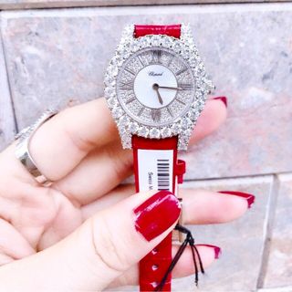 đồng hồ Chopardd diamond nữ màu đỏ