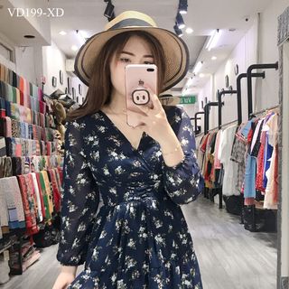 ĐẦM MAXI 3 TẦNG RÚT DÂY EO