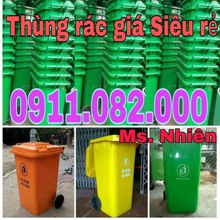 Thùng rác giá rẻ tại long an- thùng rác 120 lít 240 lít 660 lít giá chuyên sỉ lẻ