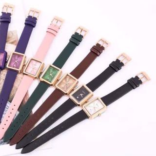 Đồng hồ nữ GUOU 6018 mặt chữ nhật đầy mê hoặc