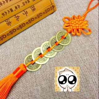 dây treo trang trí phong thủy 5 xu giá sỉ 15k