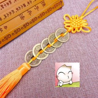 dây treo trang trí phong thủy 5 xu giá sỉ 15k