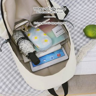 Balo nữ vải trơn trẻ trung cá tính D1280