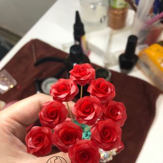 Hoa Hồng Bột Size Đại Nails