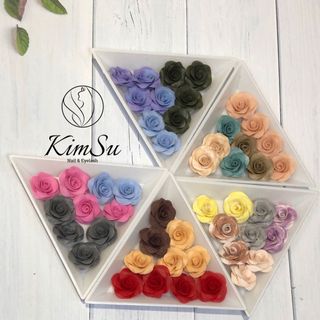 Hoa Hồng Bột Size Đại Nails