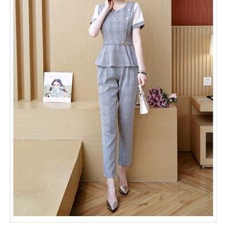 Sét bộ caro đính nút đẹp