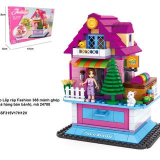 Lắp ráp Fashion 388 mảnh ghép Nhà hàng bán bánh Mã sản phẩm 24708